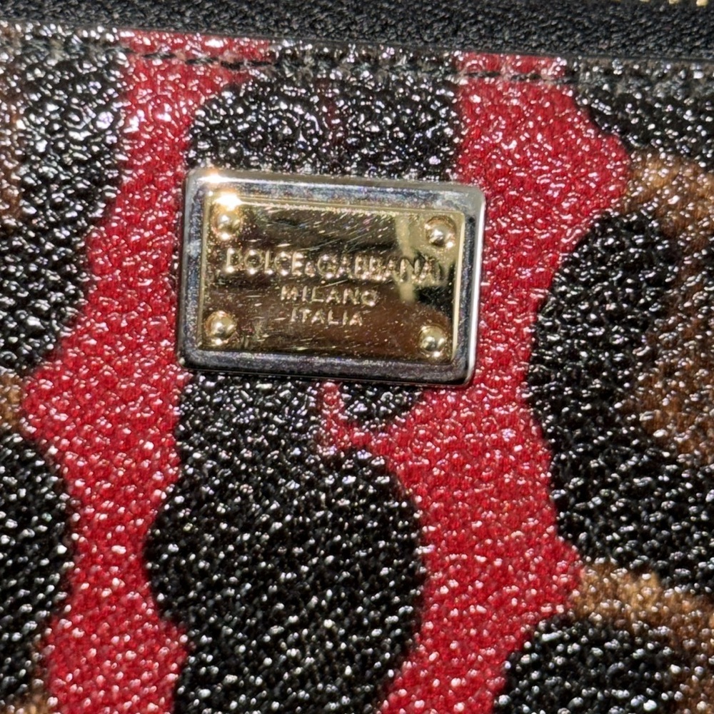 Dolce & Gabbana leopard Print Wallet with Red strip box n dust bag brand new. - Picture 5 of 12
